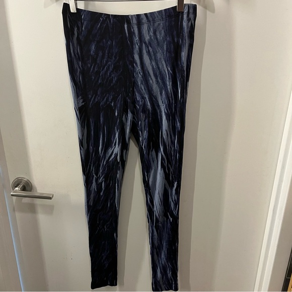 Vivienne Tam Pants - VIVIENNE Vivienne Tam Blue Swirled Mesh Leggings‎ Size Medium